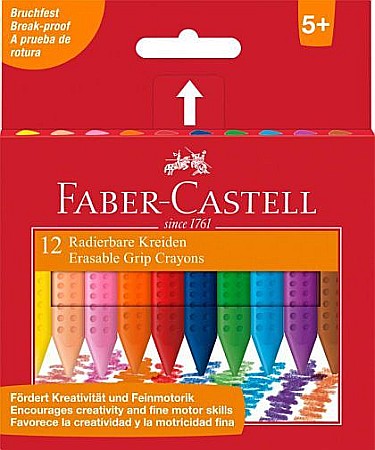 Rechizite școlare - Creioane Colorate plastic 12 culori Grip Faber-Castell