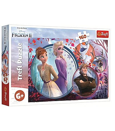 Jocuri educative și de societate - Puzzle Trefl 160 Universul Frozen 2 15374