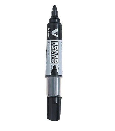 Markere și textmarkere - Marker whiteboard negru 6mm varf rotund Vboard Pilot