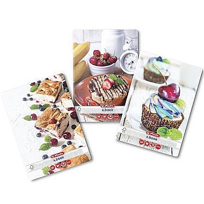 Rechizite școlare - Caiet a4 80 file patratele motiv cupcakes 9490370