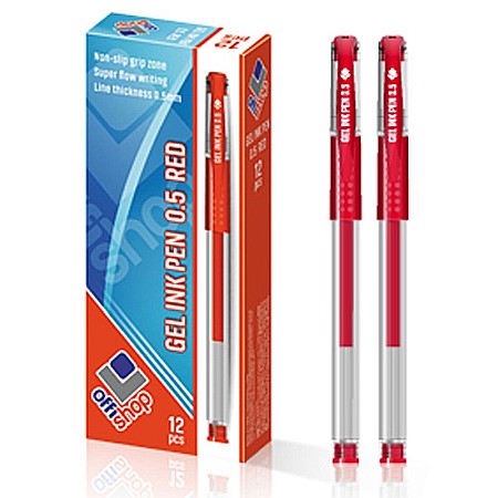 Birotică și accesorii birou - Pix cu gel 0.5 mm rosu Offishop