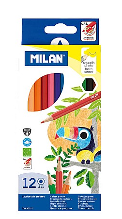 Creioane colorate - Creion Color 12 Milan Hexagonal
