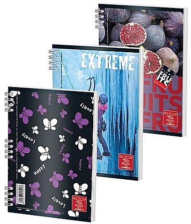 Caiete matematică - Caiet spira A5 50 file matematica color Pigna