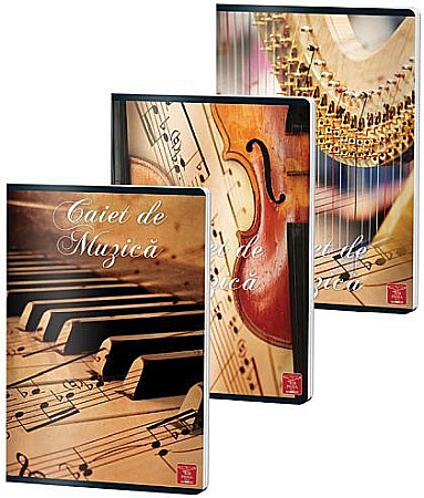 Caiete muzică - Caiet muzica A4 24 file color Pigna