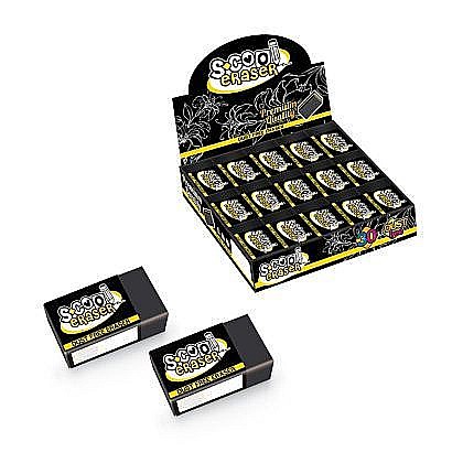 Rechizite școlare - Radiera Neagra, 30 Buc/Display - S-COOL SC030