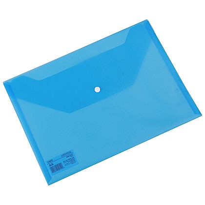 Mape și serviete - Mapa plastic cu buton A4 albastra Deli