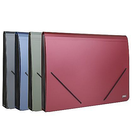 Birotică și accesorii birou - Mapa de plastic cu elastic A4 12 separatoare Deli
