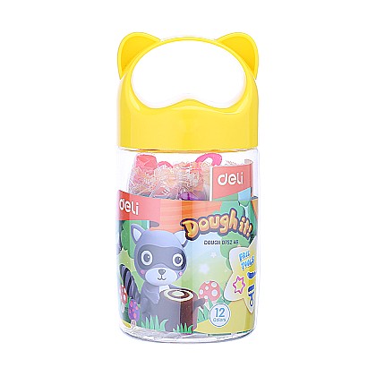 Plastilină - Plastilina soft airdry galetusa 12 culori 140g Deli