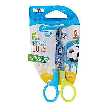 Foarfece școlare - Foarfeca scolara imprimata football 12cm 131504