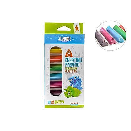 Plastilină - Plastilina 8 culori pyramid junior 200gr 130720