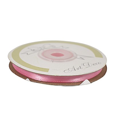 Accesorii pentru impachetat - Panglica satin roz 6mmx25m 478014