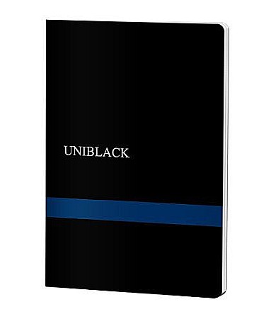 Rechizite școlare - Caiet A4 60 file 70 grame cu coperta PP albastră Uniblack Pigna