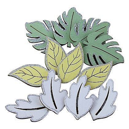 Accesorii craft - Decor lemn frunza 064197