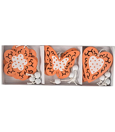 Accesorii craft - Dec.Forma lemn 9buc -5cm 482251