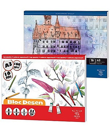 Blocuri de desen școlare - Bloc desen 16 file A3 Pigna