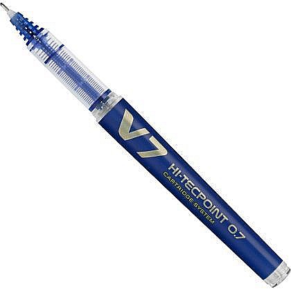 Rollere și finelinere - Roller V7 Hi-Tecpoint reincarcabil 0.4 mm albastru Pilot