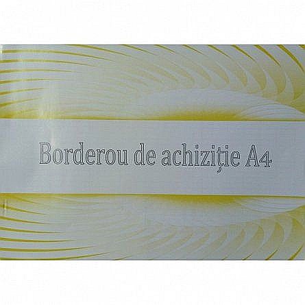 Tipizate și registre - Borderou achizitii A4 color