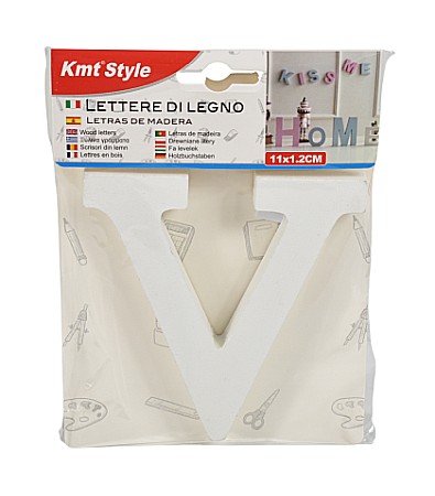 Accesorii craft - Litera din lemn  V 8*11*1.2cm 6217522