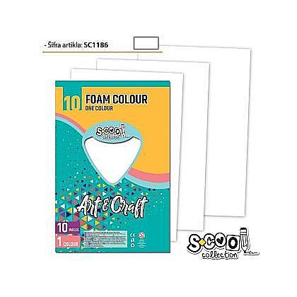 Hârtie pentru lucru manual - Hartie buretata alba 20x30 cm S-Cool 1 coala
