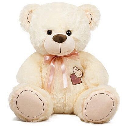 Jucării de pluș - Urs ecru cu inima 40cm 070152-2
