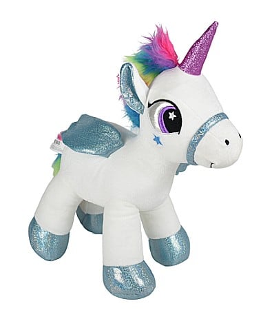 Jucării și jocuri - Unicorn colorat alb 41cm 010810-1