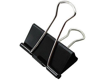 Instrumente și accesorii birou - Clipsuri metalice negre 41mm 12/set Offishop
