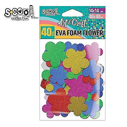 Artă și creativitate - Accsorii craft-floricele spuma eva 40buc/set sc1973
