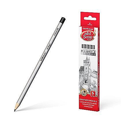 Birotică și accesorii birou - Creion grafit hexagonal artberry 6/set erk045389