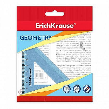 Rechizite școlare - Echer 9cm Albastru Erich ERK055526