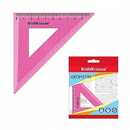 Rechizite școlare - Echer 9cm Roz Erich ERK055525
