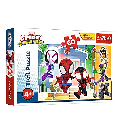 Jucării și jocuri - Puzzle trefl 60 lumea lui spidey 17371