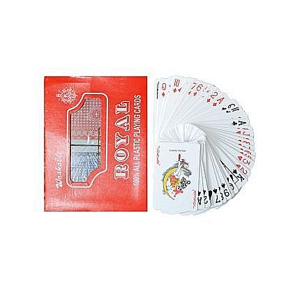 Jocuri educative și de societate - Carti joc royal plastic set 2 252