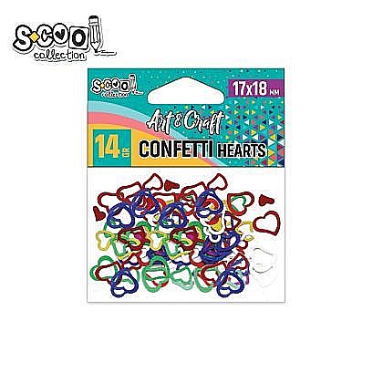 Artă și creativitate - Accesorii craft-confetti inimioare 14g sc2034
