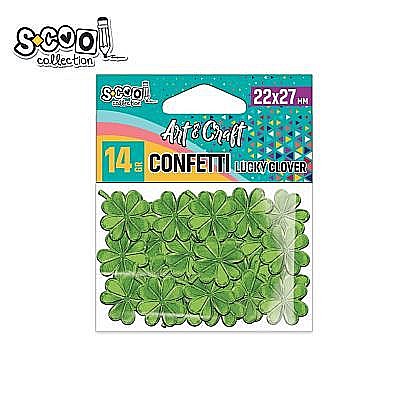 Artă și creativitate - Accesorii craft-confetti trifoi cu 4 foi 14g sc2033