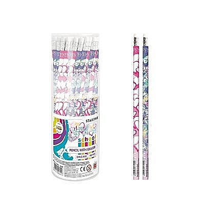 Rechizite școlare - Creion cu guma fetite 313406