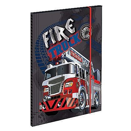 Birotică și accesorii birou - Mapa premium a4,elastic/holografic,fire truck sc1738 s-cool
