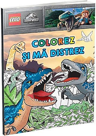 Cărți - Lego Jurassic World: Colorez și mă distrez