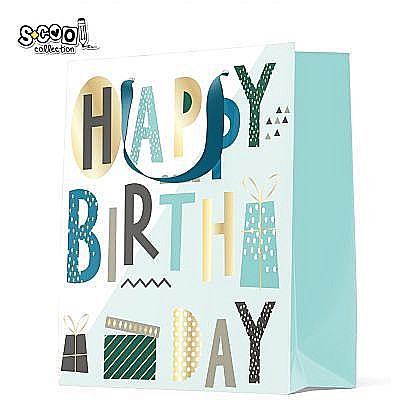 Accesorii pentru impachetat - Punga cadou jumbo 49.5x70x19.5cm s-cool sc1857