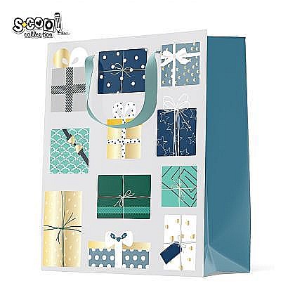 Accesorii pentru impachetat - Punga cadou jumbo 49.5x70x19.5cm s-cool sc1859