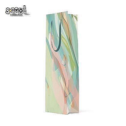 Accesorii pentru impachetat - Punga cadou ptr.Sticle 12x39x9cm s-cool sc1867 33947