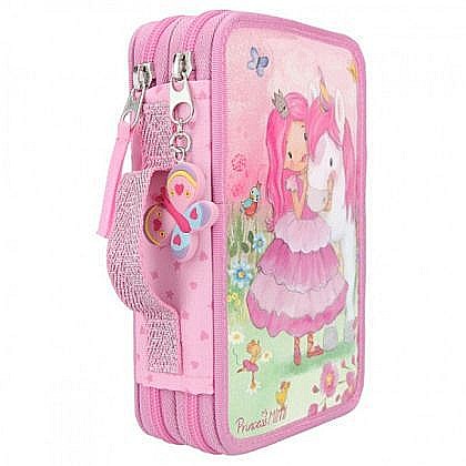 Penare echipate - Penar echipat roz 3 compartimente Top Model fete