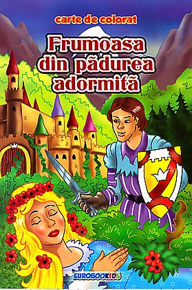 Cărți - Frumoasa din pădurea adormită carte de colorat