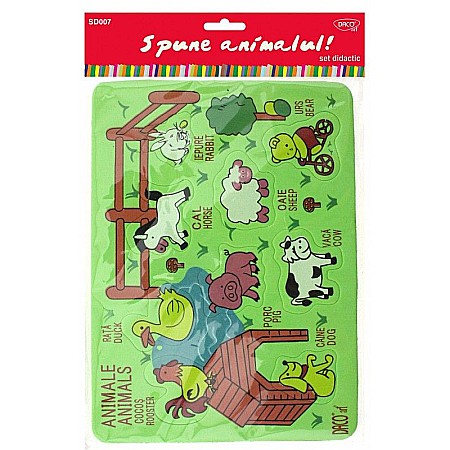 Jocuri educative și de societate - Set didactic-SD007 spune animalul daco
