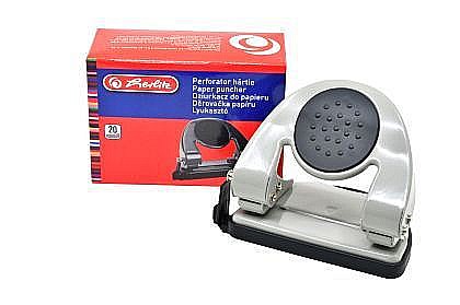 Birotică și accesorii birou - Perforator metal 20 coli cu blocare clapa negru/gri 9490270