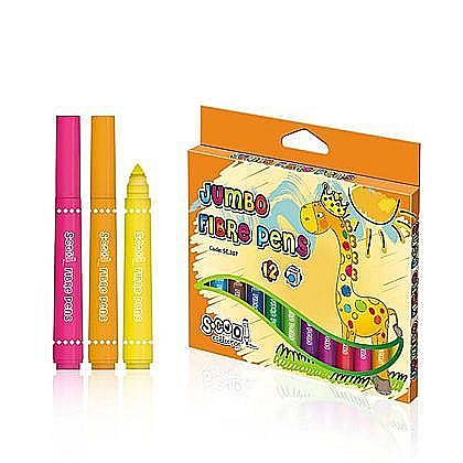 Instrumente de scris - Carioca 12 Culori Jumbo SC307