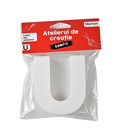 Artă și creativitate - Accesorii craft- litera u polistiren