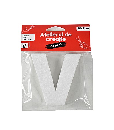 Artă și creativitate - Accesorii craft- litera v polistiren