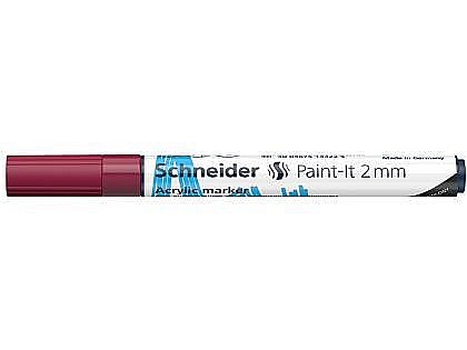 Instrumente de scris - Marker vopsea acrilica paint-it 310 2mm schneider visiniu