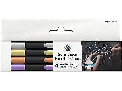Linere - Liner metalic schneider paint-it 020 1-2mm 4buc/set pmk053