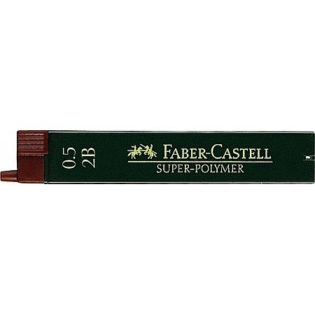 Mine și rezerve - Mina creion super polymer  0.5mm 2B Faber-Castell